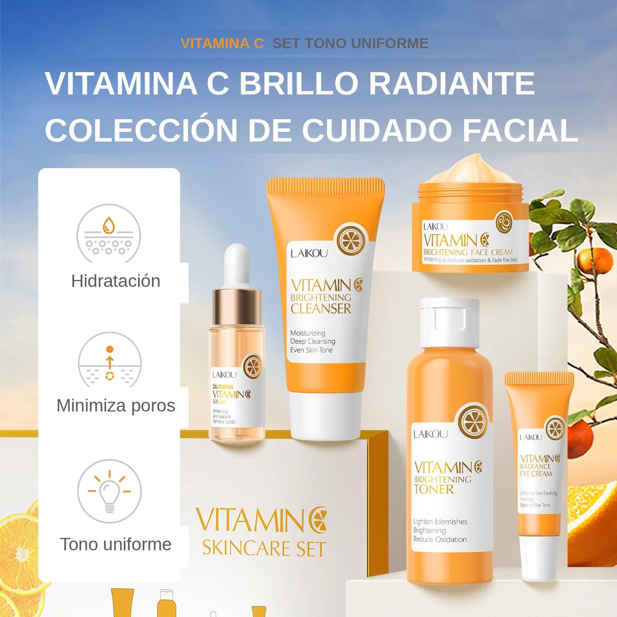 Colección Vitamina C · rutina de cuidado facial