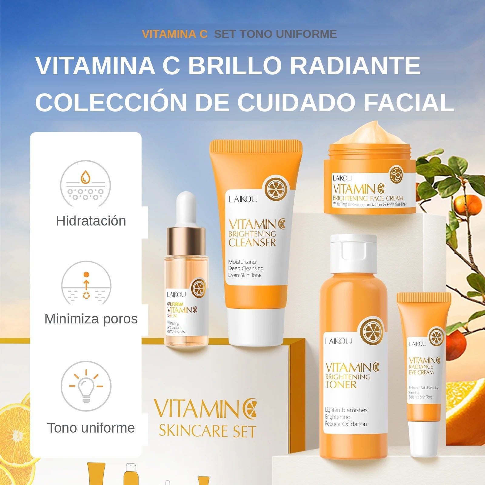Colección Vitamina C · rutina de cuidado facial
