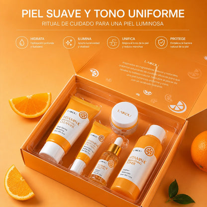 Piel suave y tono uniforme · ritual de cuidado para una piel luminosa
